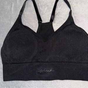 PINK Victoria's Secret Charcoal Sports Bra